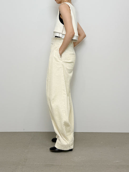 lamb wool bustier